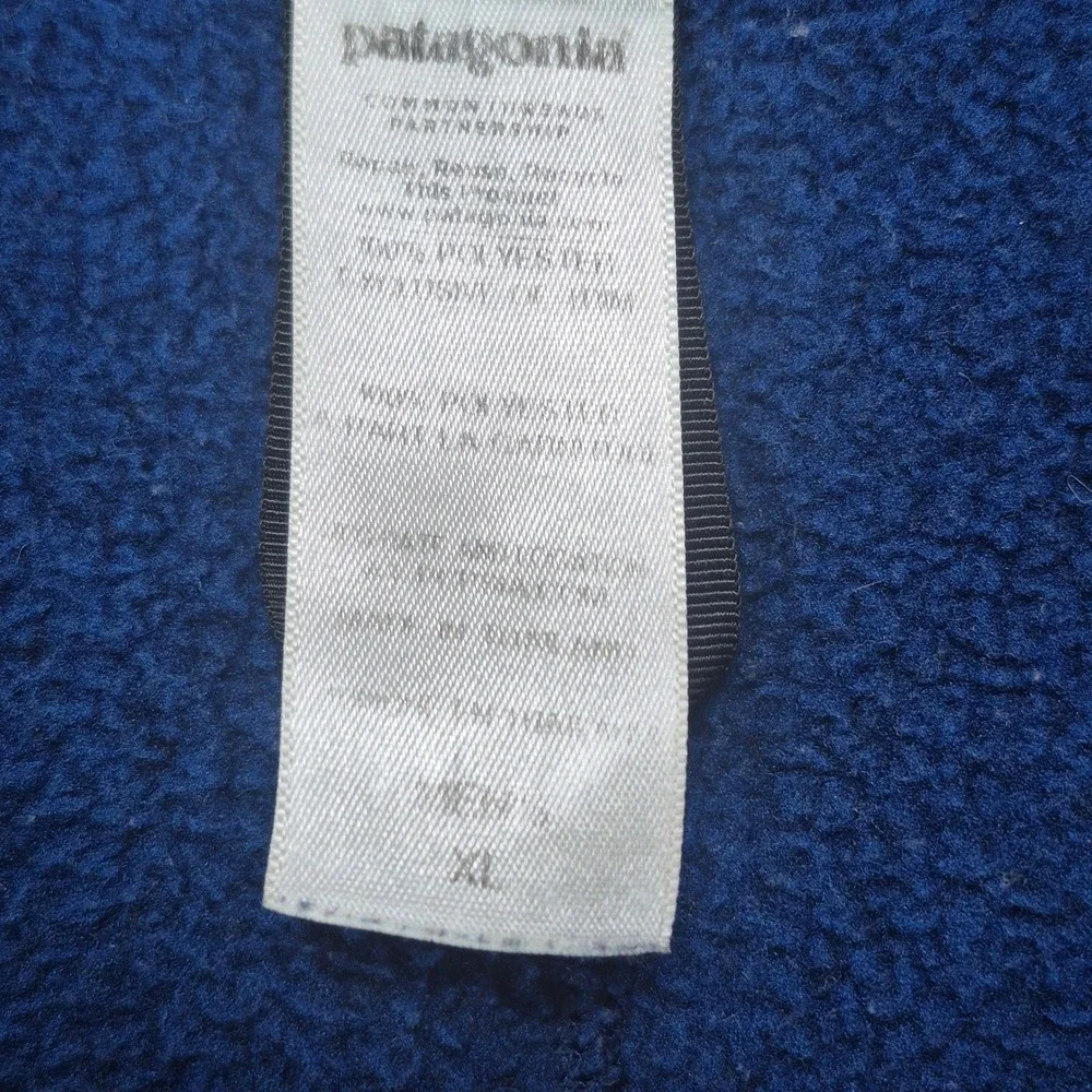 Patagonia Better Sweater Mens XL Blue 1/4 Zip Fleece Pullover